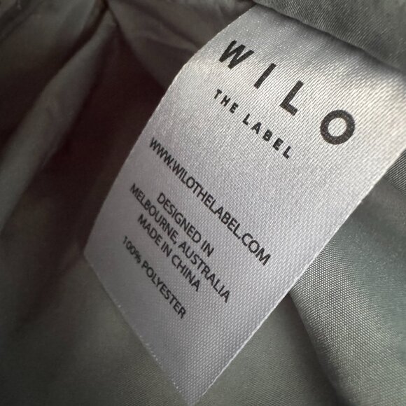 Wilo The Label Light Sage Green Mini Two Strap Puffer Tote/Crossbody Bag NWT - Picture 10 of 11